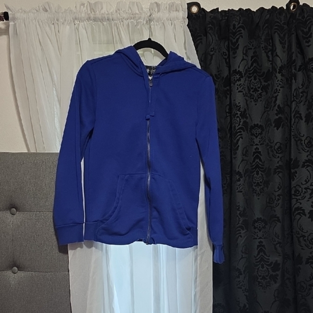 Blue Adidas Zip-Up Hoodie